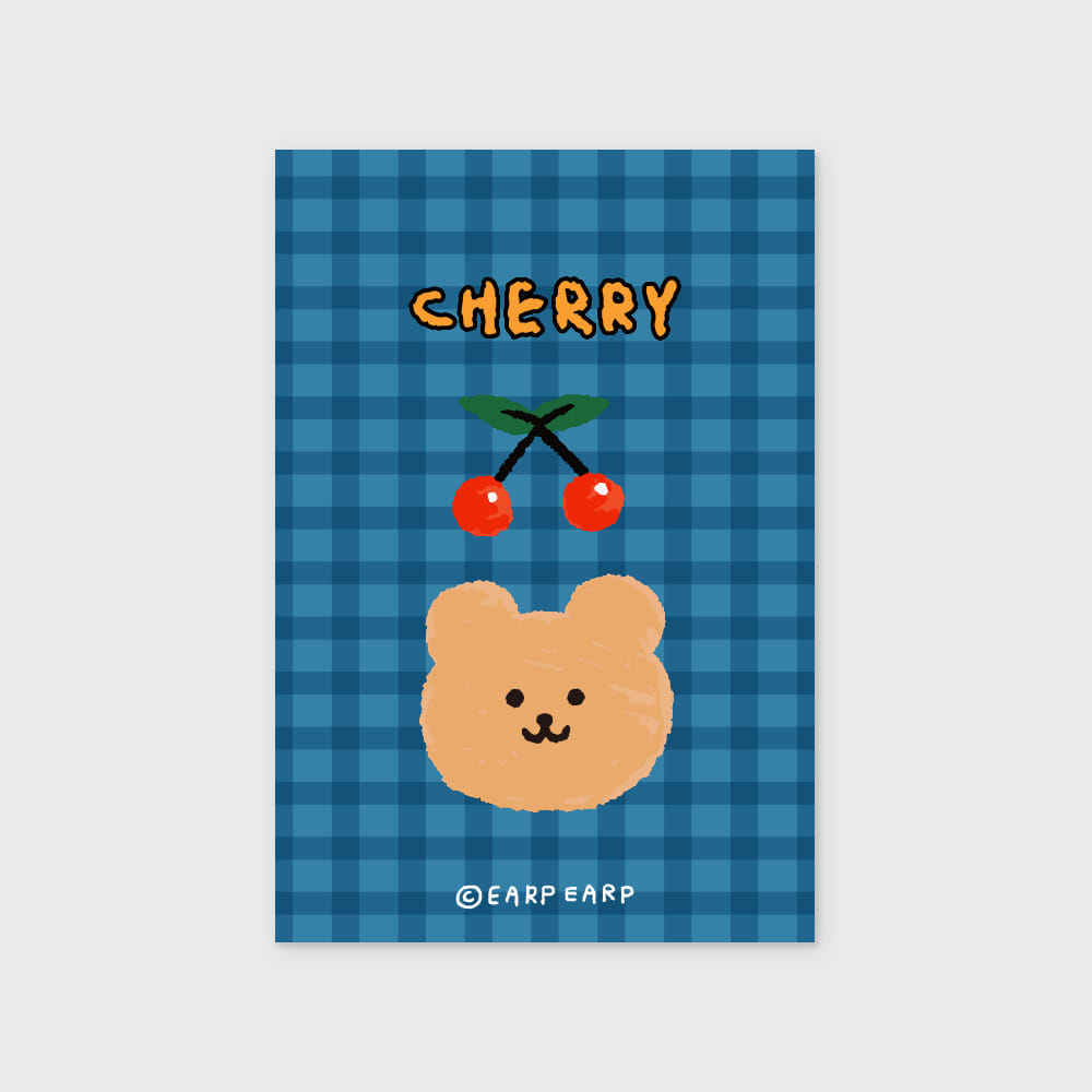 CHERRY BEAR-BLUE(엽서)