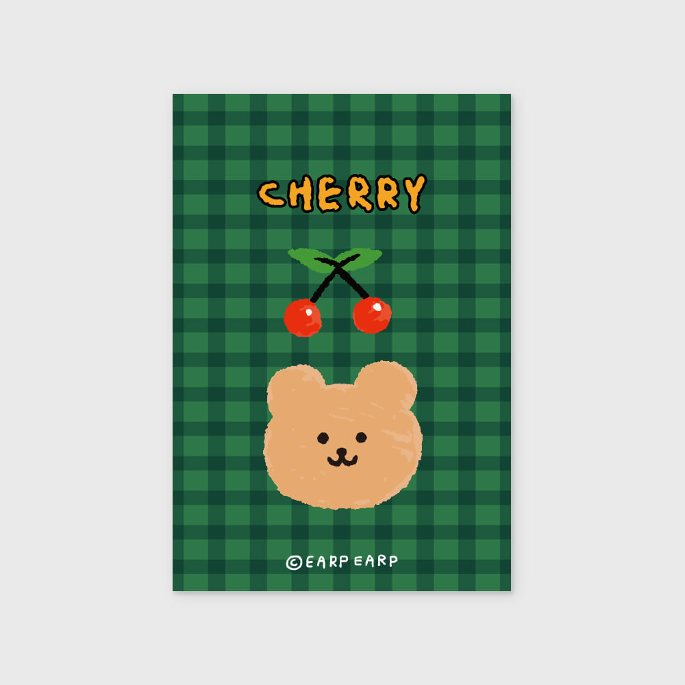 CHERRY BEAR-GREEN(엽서)