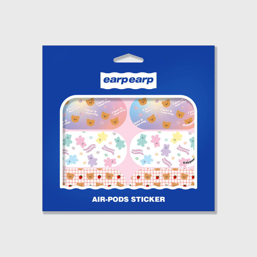 EARPEARP AIR PODS STICKER PACK-PASTEL PINK