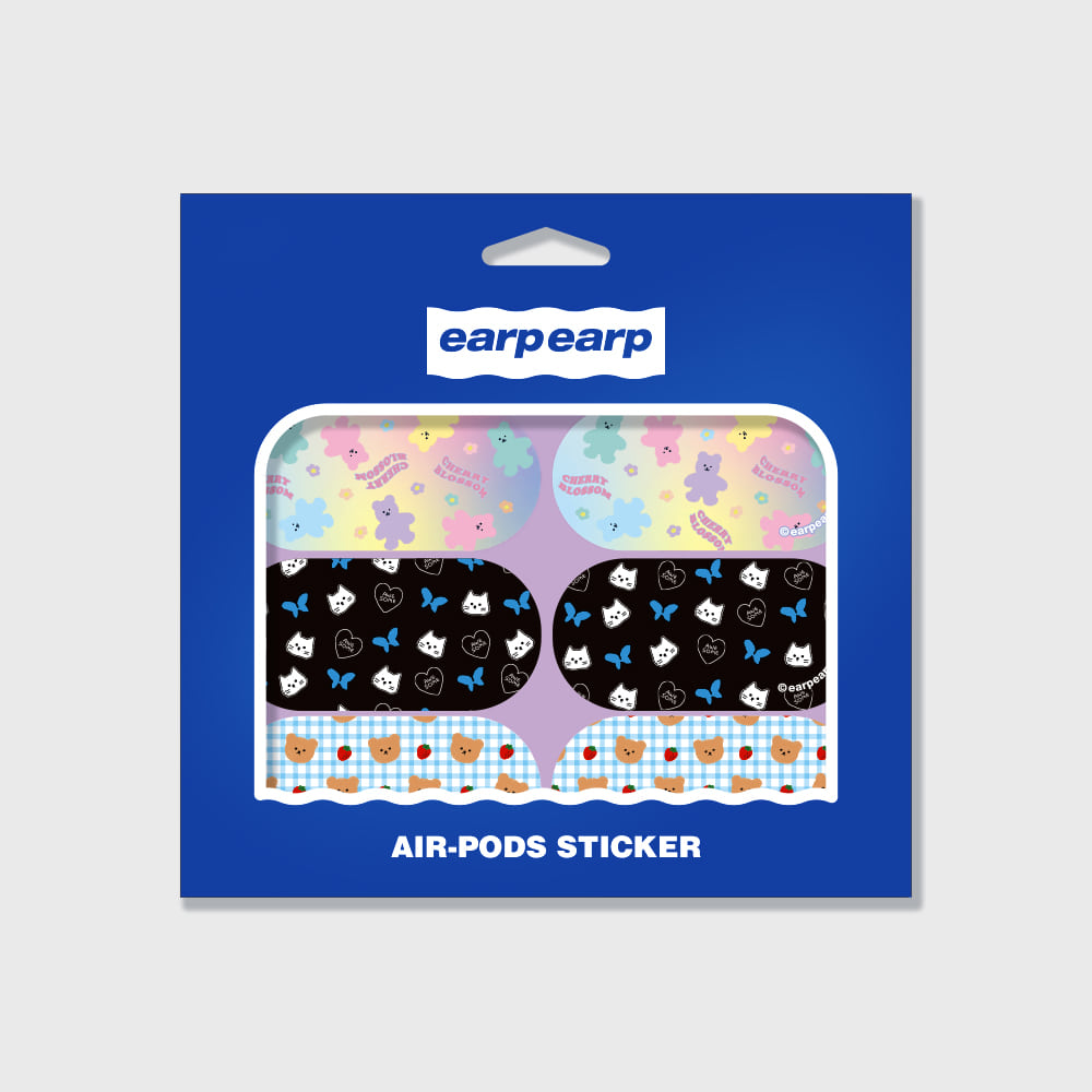 EARPEARP AIRPODS STICKER PACK-PURPLE(에어팟 스티커)