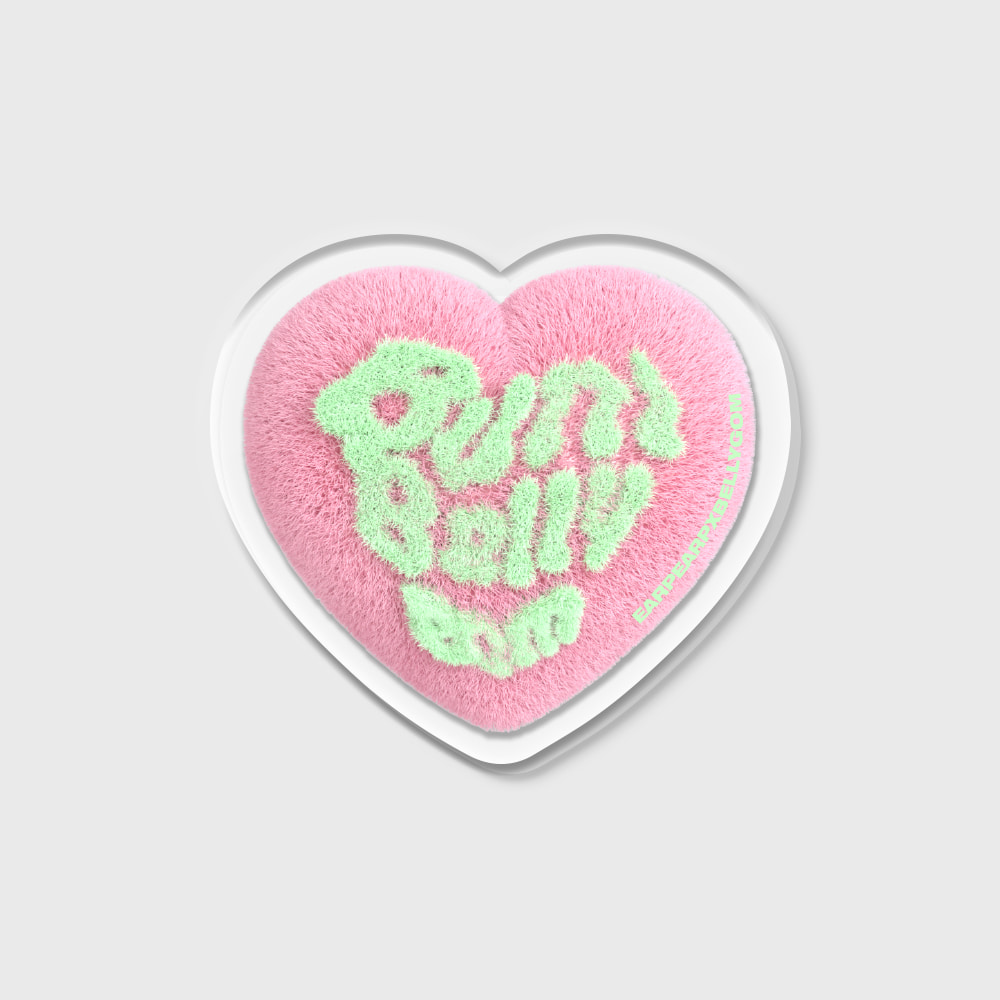 [어프어프X벨리곰]BB HEART-PINK(아크릴스마트톡)