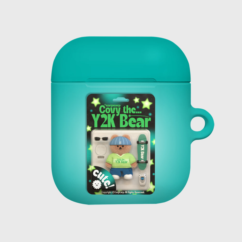 Y2K 베어 코비-GREEN(에어팟-하드)