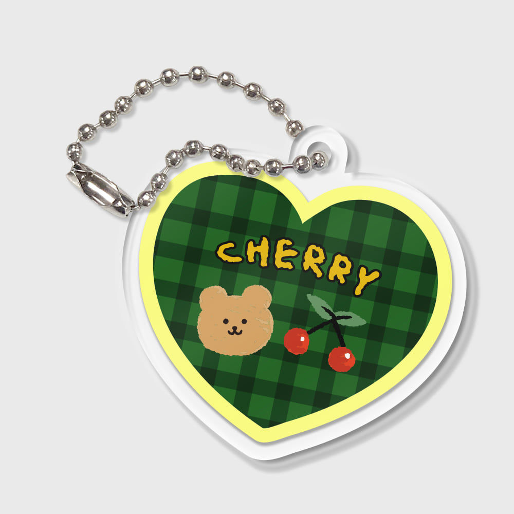 CHERRY BEAR-GREEN(키링)