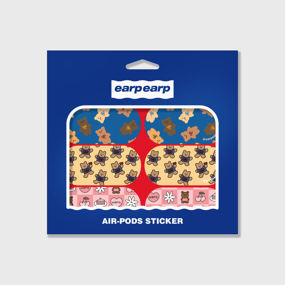 EARPEARP AIR PODS STICKER PACK-RED