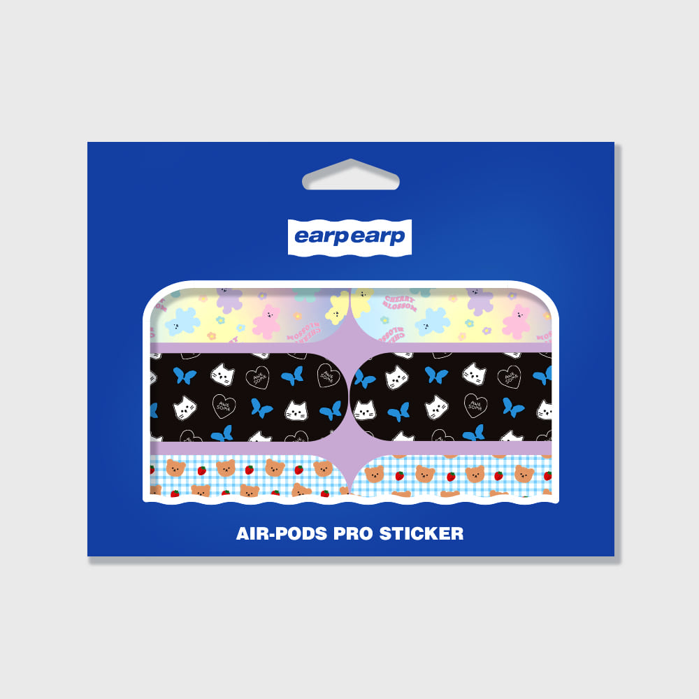 EARPEARP AIRPODS PRO STICKER PACK-PURPLE(에어팟프로 스티커)