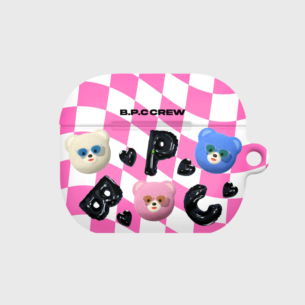 CHECKER BOARD BPC FACE-PINK(에어팟3-하드)