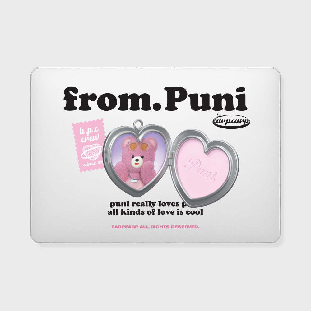 PUNI PENDANT-PINK(맥북-클리어하드)