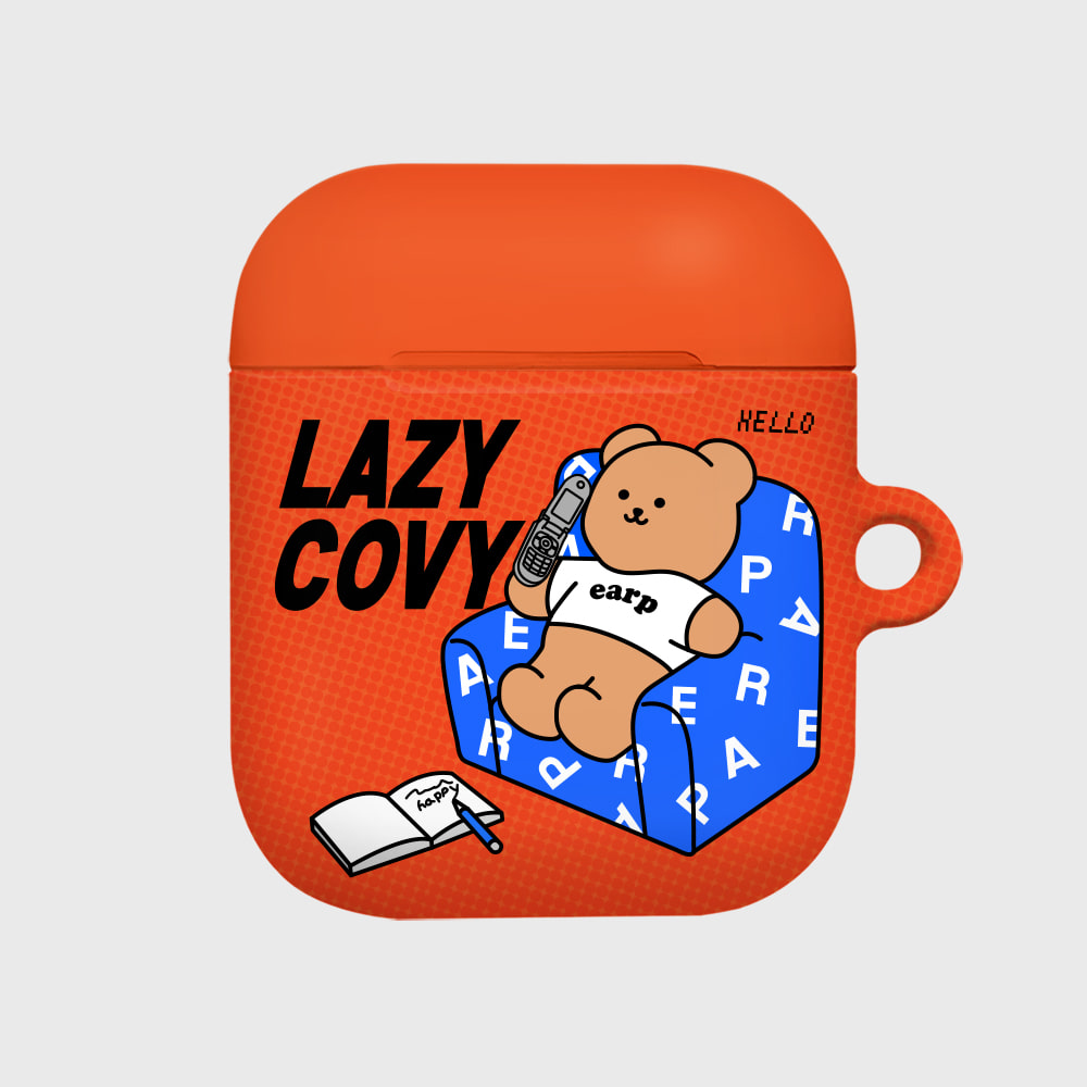 LAZY COVY-ORANGE(에어팟-하드)