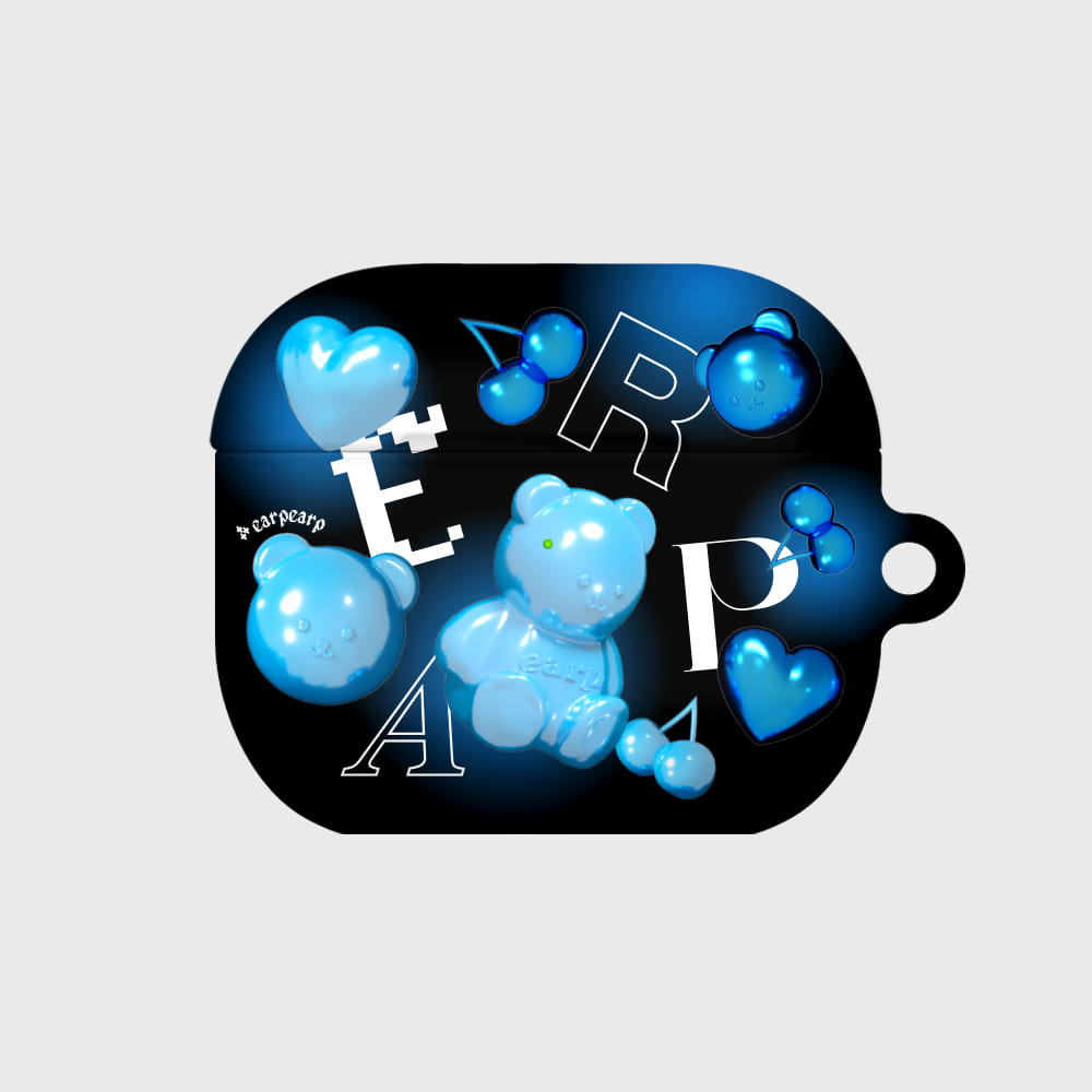 HOLOGRAM BLUE FACO WORLD-BLACK(에어팟3-하드)